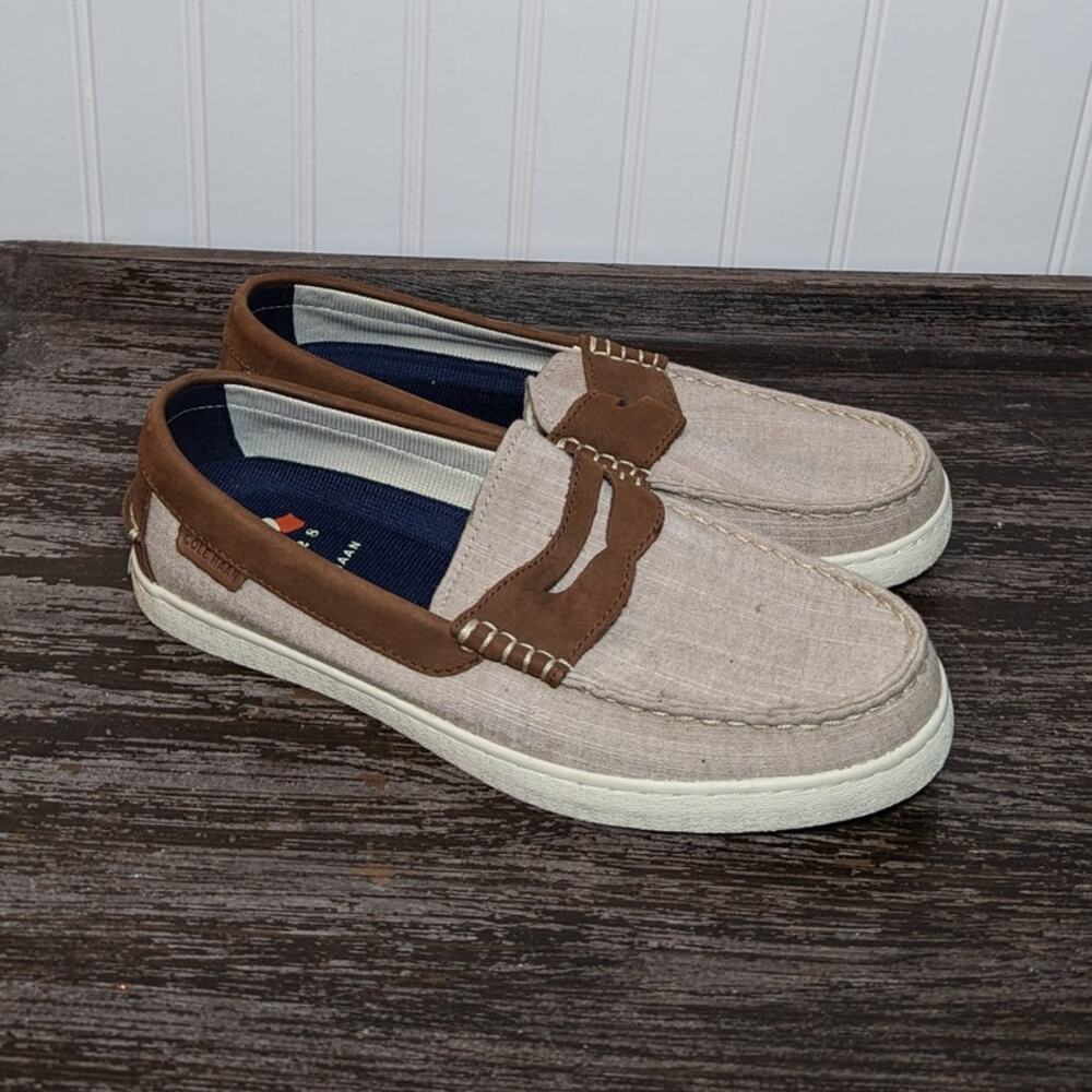 Cole Haan Men's Canvas Tan Brown Comfort Loafer Size 9M
